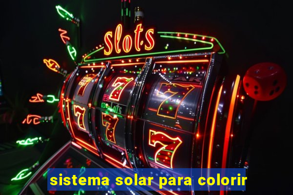 sistema solar para colorir